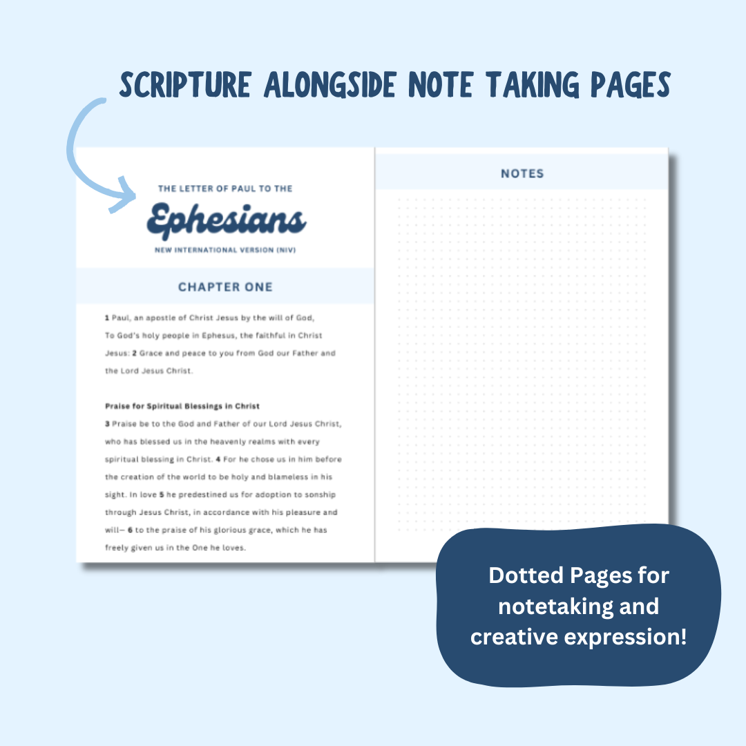 Ephesians Scripture Notebook - Winter - Image 4