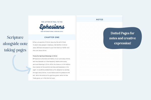 Ephesians Scripture Notebook - Winter - Image 4